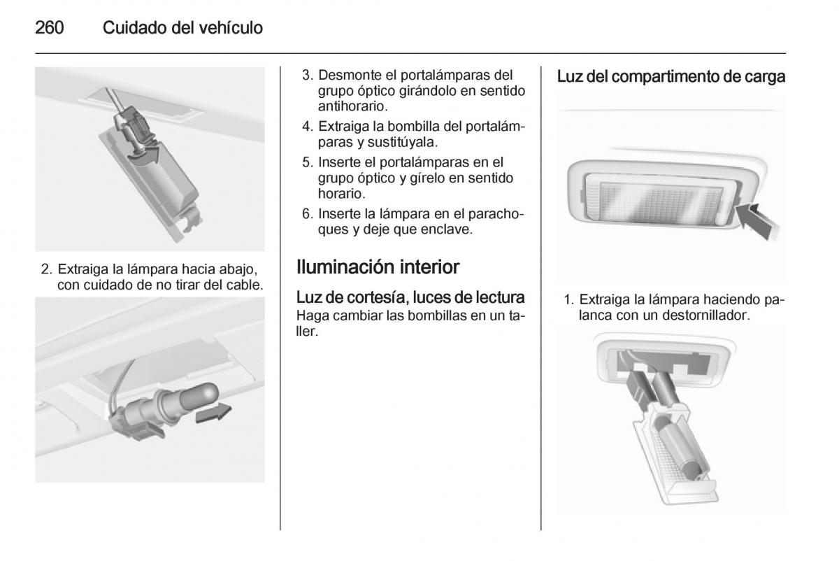 Opel Insignia manual del propietario / page 262