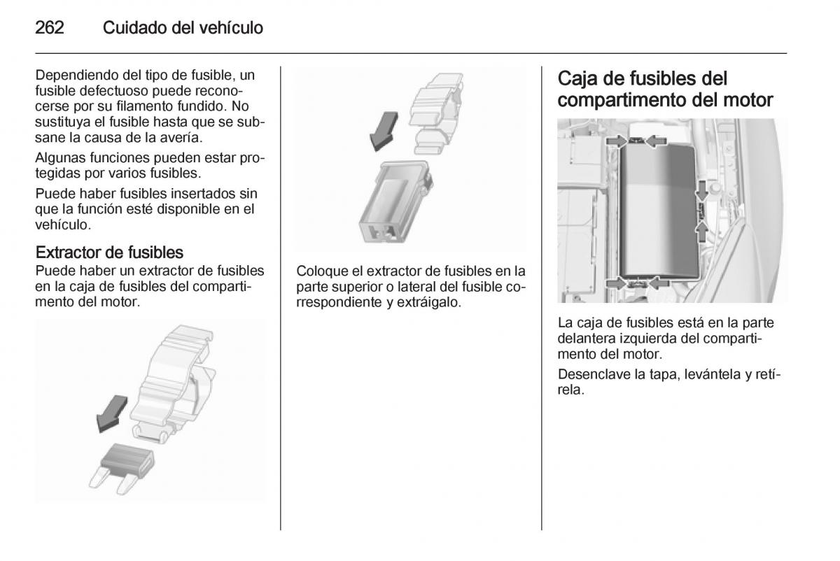 Opel Insignia manual del propietario / page 264