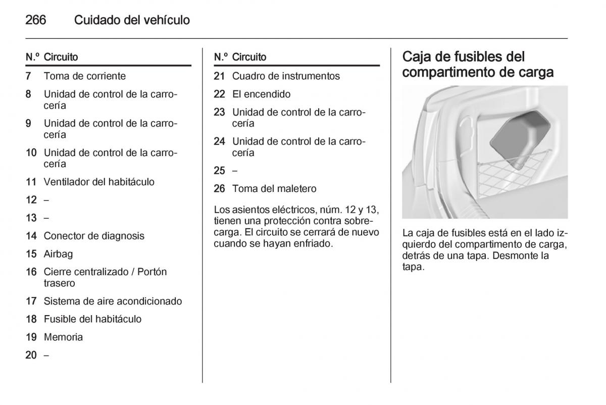 Opel Insignia manual del propietario / page 268