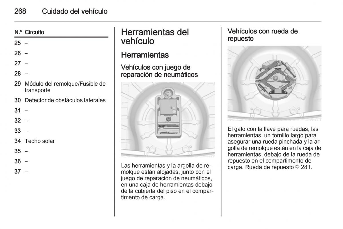 Opel Insignia manual del propietario / page 270