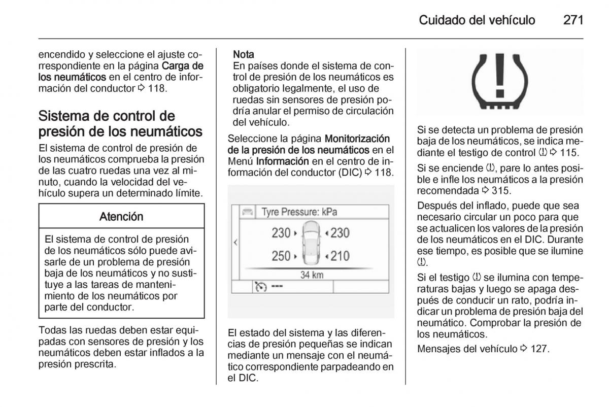 Opel Insignia manual del propietario / page 273