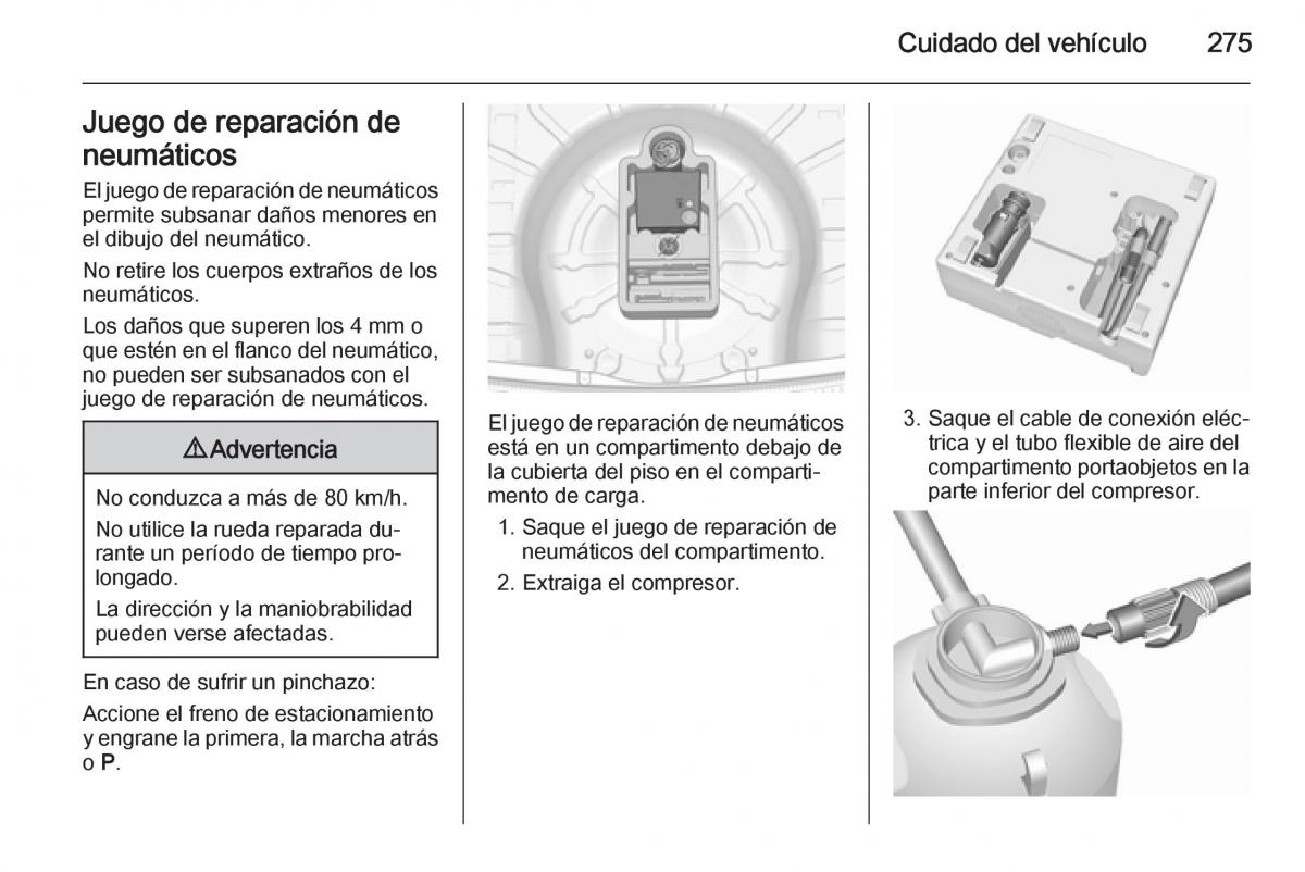 Opel Insignia manual del propietario / page 277