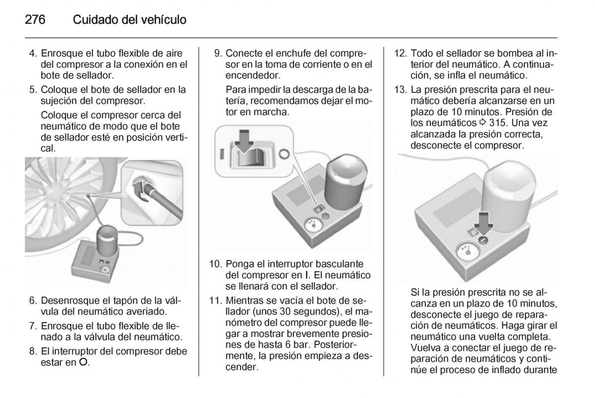 Opel Insignia manual del propietario / page 278