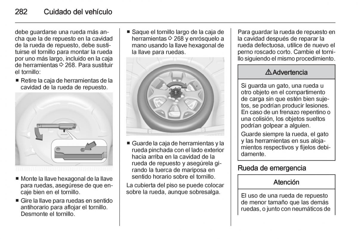 Opel Insignia manual del propietario / page 284