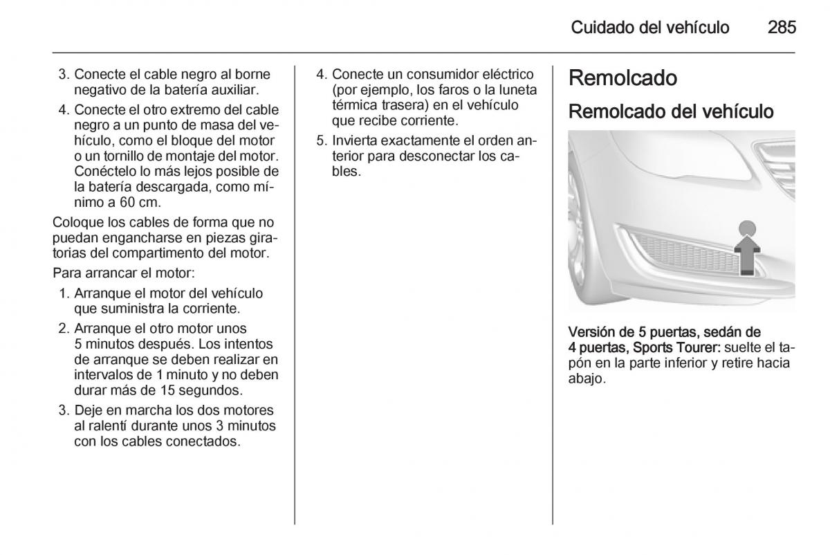 Opel Insignia manual del propietario / page 287