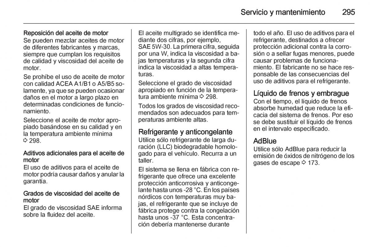 Opel Insignia manual del propietario / page 297