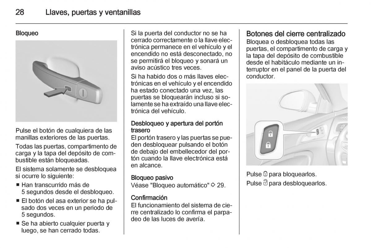 Opel Insignia manual del propietario / page 30