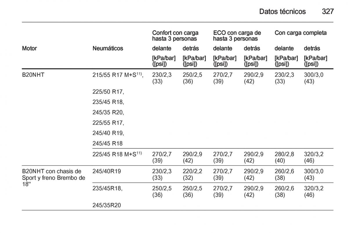 Opel Insignia manual del propietario / page 329