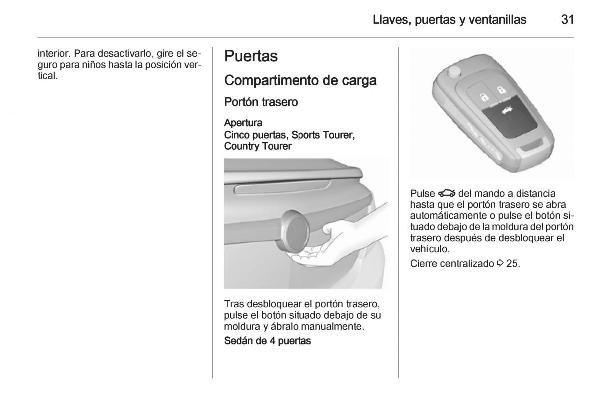 Opel Insignia manual del propietario / page 33