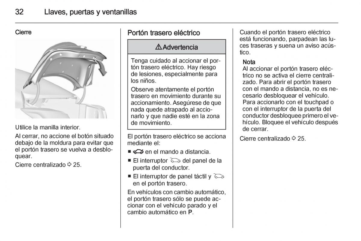 Opel Insignia manual del propietario / page 34