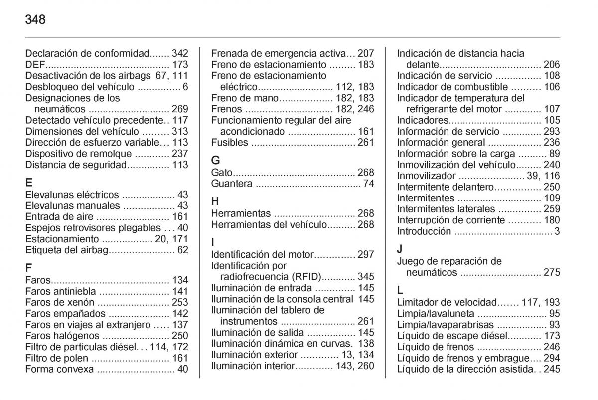 Opel Insignia manual del propietario / page 350