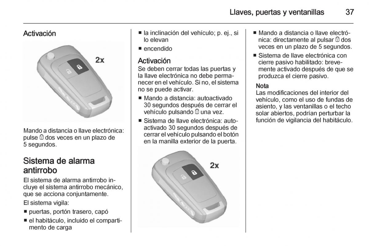 Opel Insignia manual del propietario / page 39