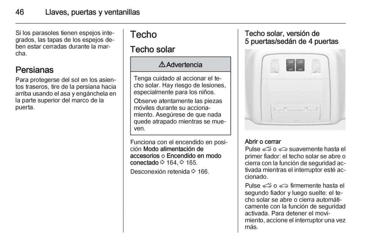 Opel Insignia manual del propietario / page 48