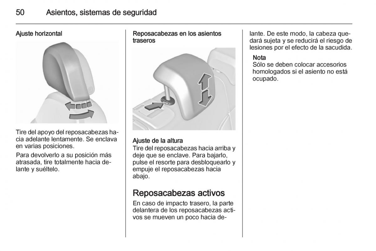 Opel Insignia manual del propietario / page 52