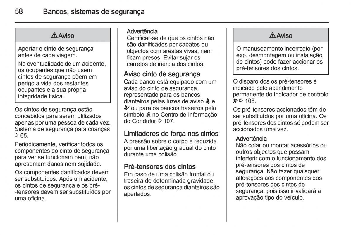 Opel Insignia manual del propietario / page 60