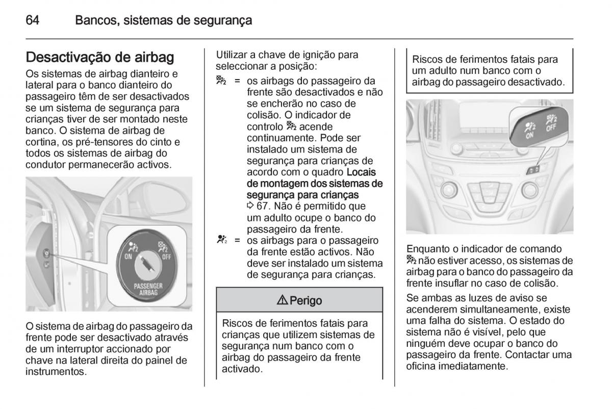 Opel Insignia manual del propietario / page 66