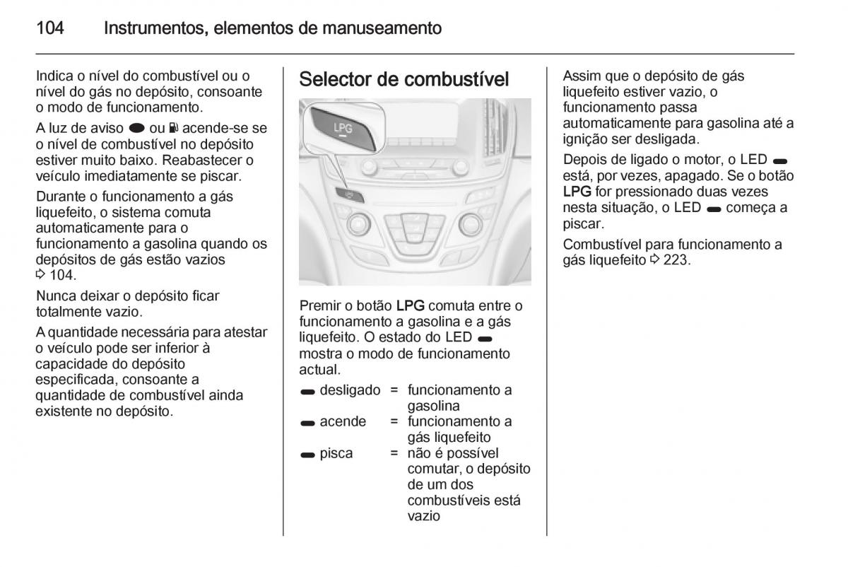 Opel Insignia manual del propietario / page 106