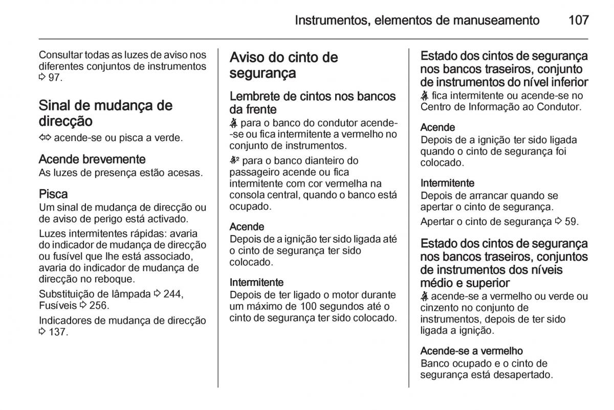 Opel Insignia manual del propietario / page 109