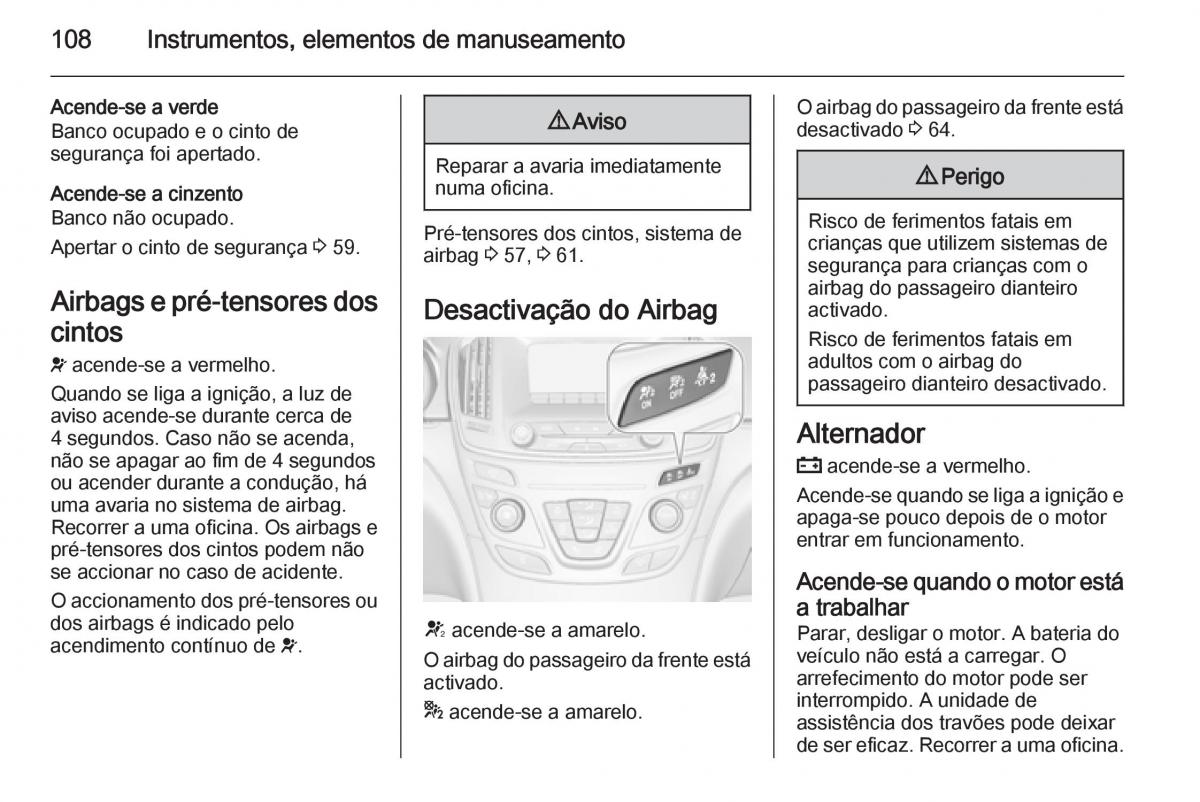 Opel Insignia manual del propietario / page 110