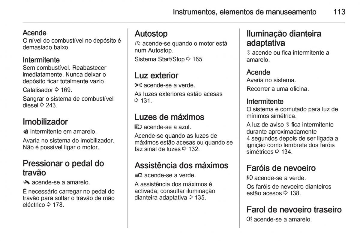 Opel Insignia manual del propietario / page 115