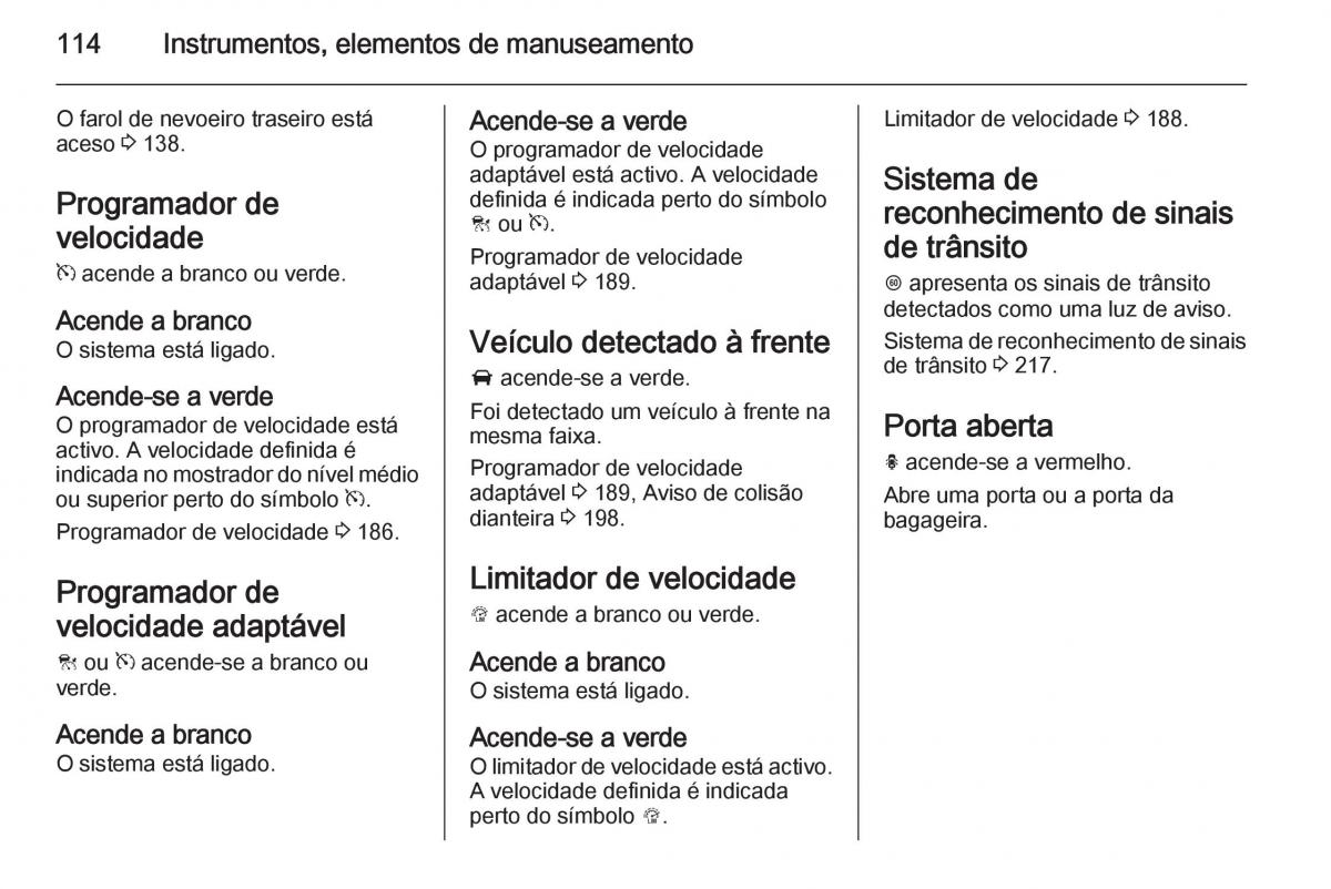 Opel Insignia manual del propietario / page 116