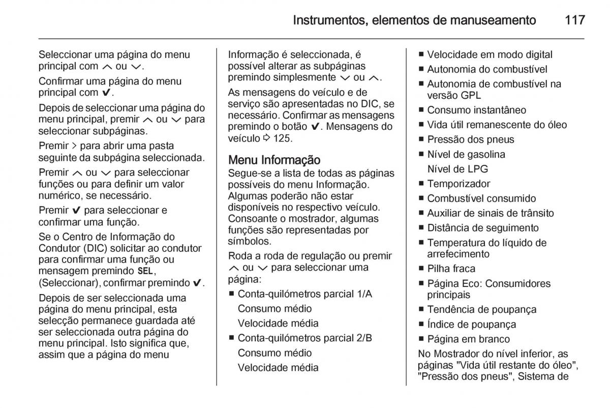 Opel Insignia manual del propietario / page 119