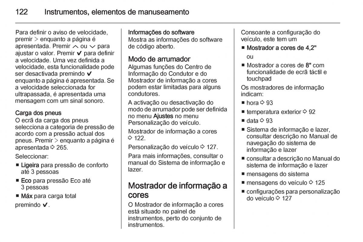 Opel Insignia manual del propietario / page 124