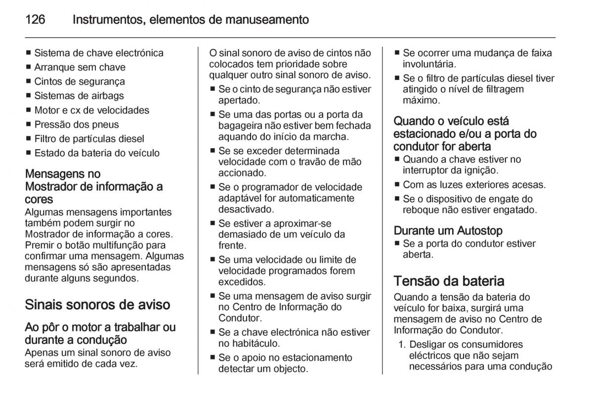 Opel Insignia manual del propietario / page 128