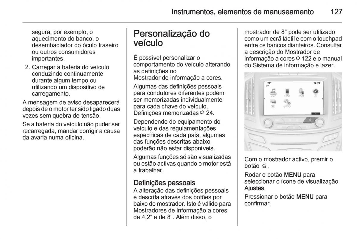 Opel Insignia manual del propietario / page 129