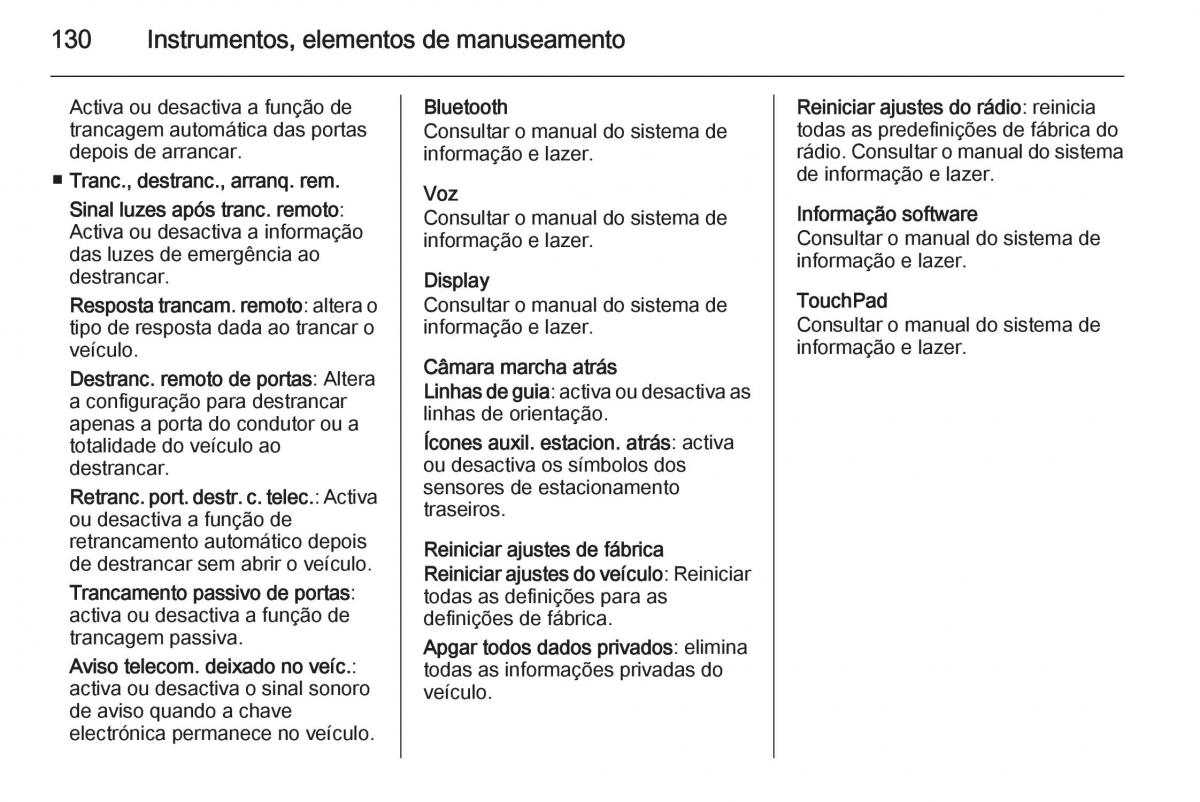 Opel Insignia manual del propietario / page 132