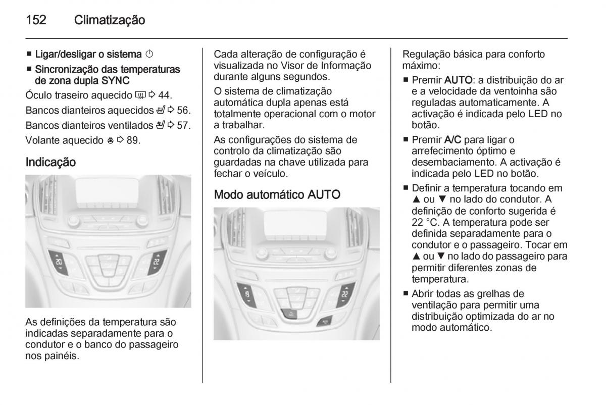 Opel Insignia manual del propietario / page 154