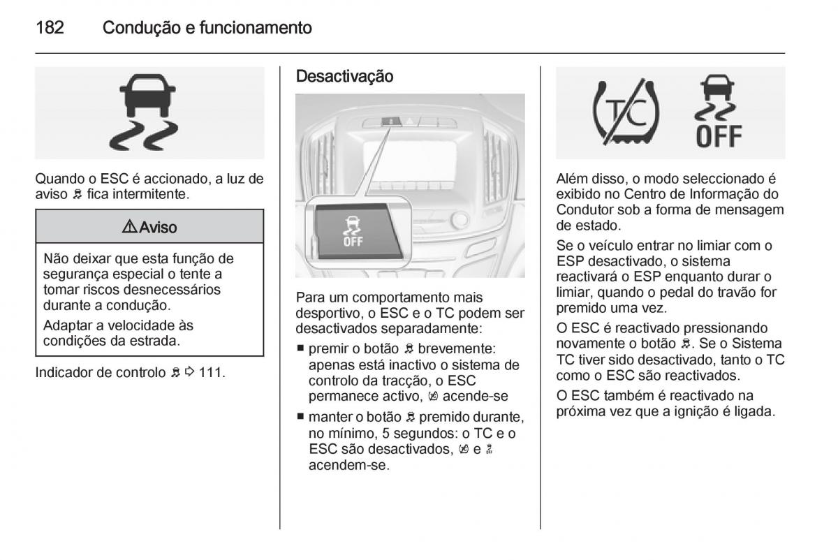 Opel Insignia manual del propietario / page 184