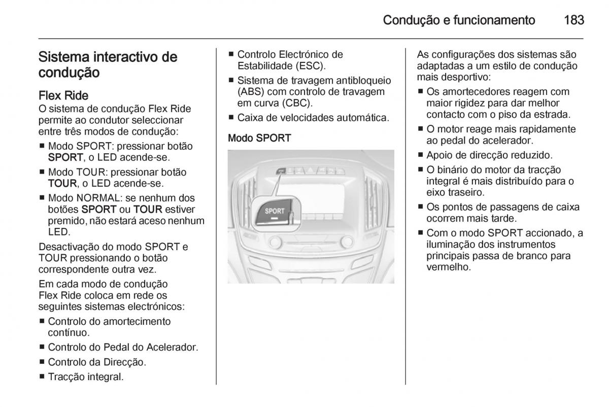 Opel Insignia manual del propietario / page 185