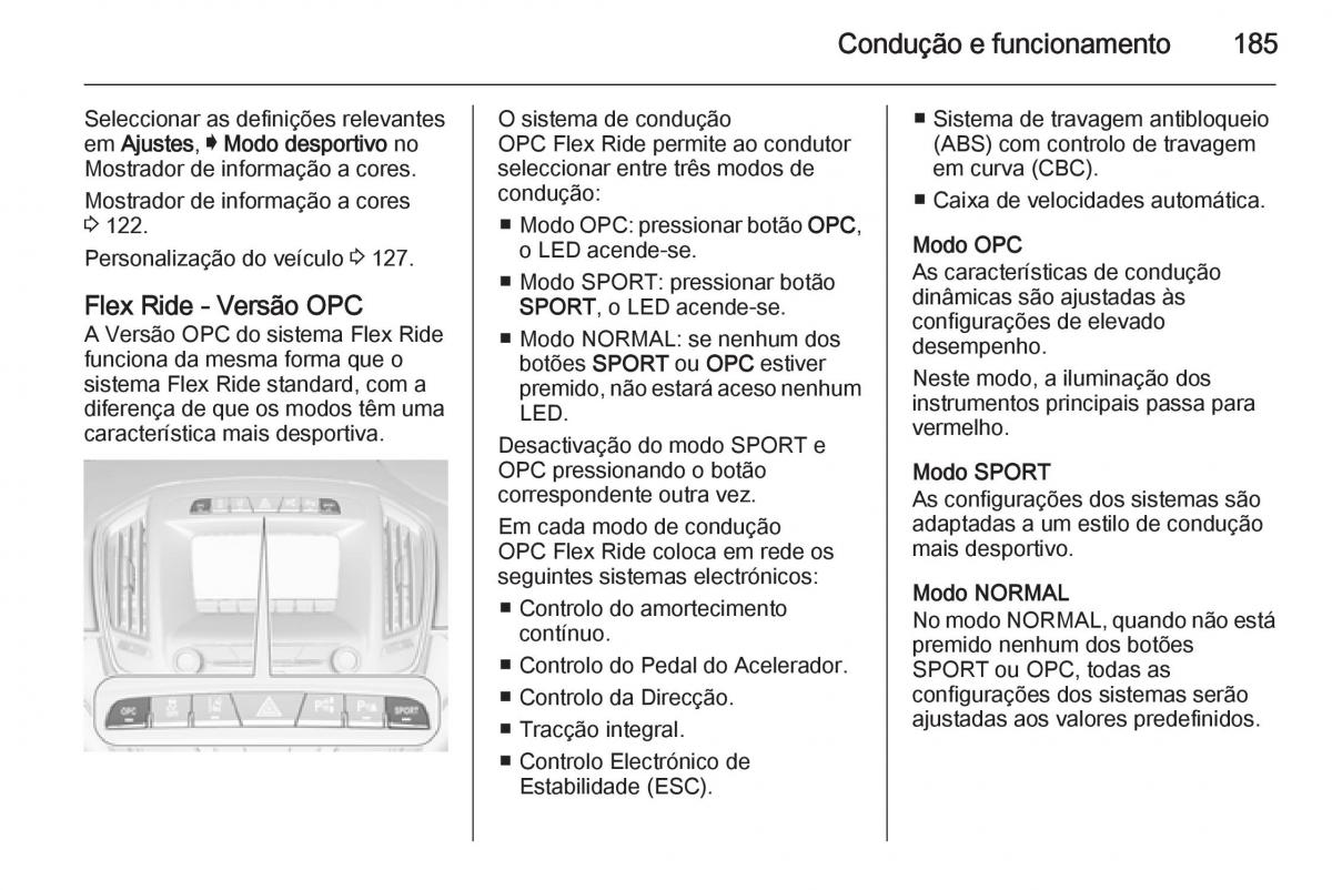 Opel Insignia manual del propietario / page 187