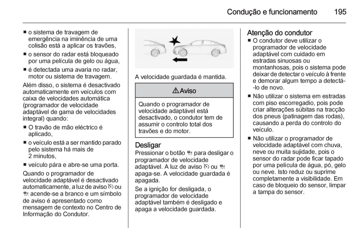 Opel Insignia manual del propietario / page 197