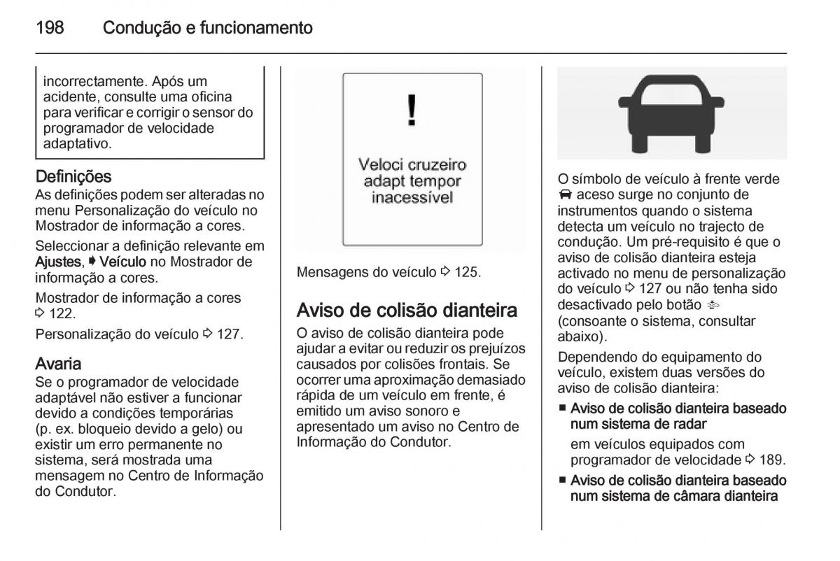 Opel Insignia manual del propietario / page 200