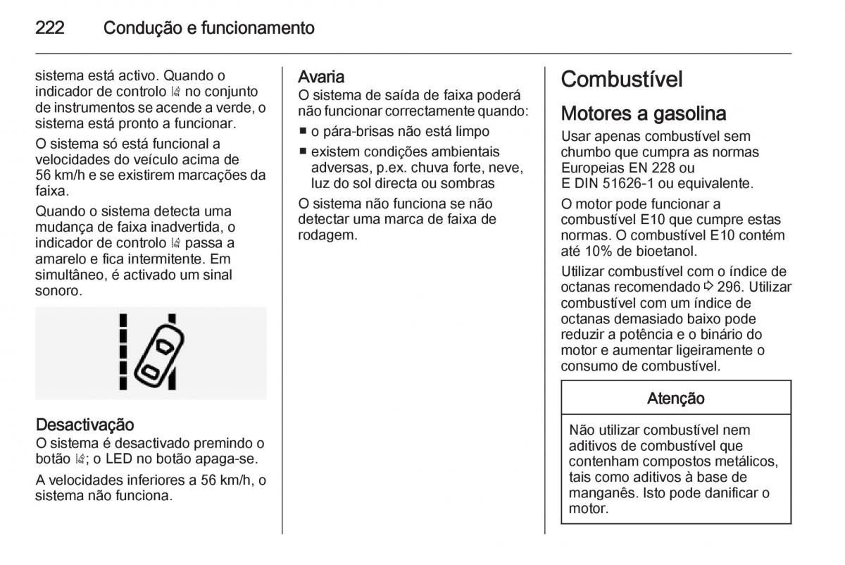 Opel Insignia manual del propietario / page 224