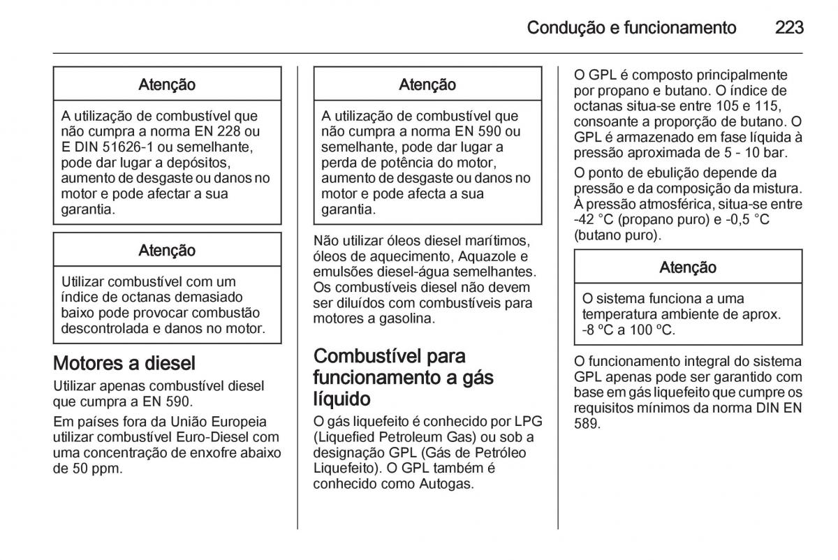 Opel Insignia manual del propietario / page 225