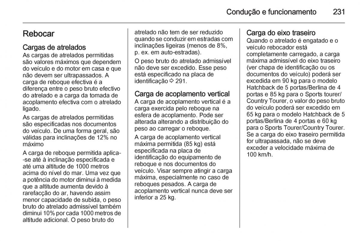 Opel Insignia manual del propietario / page 233