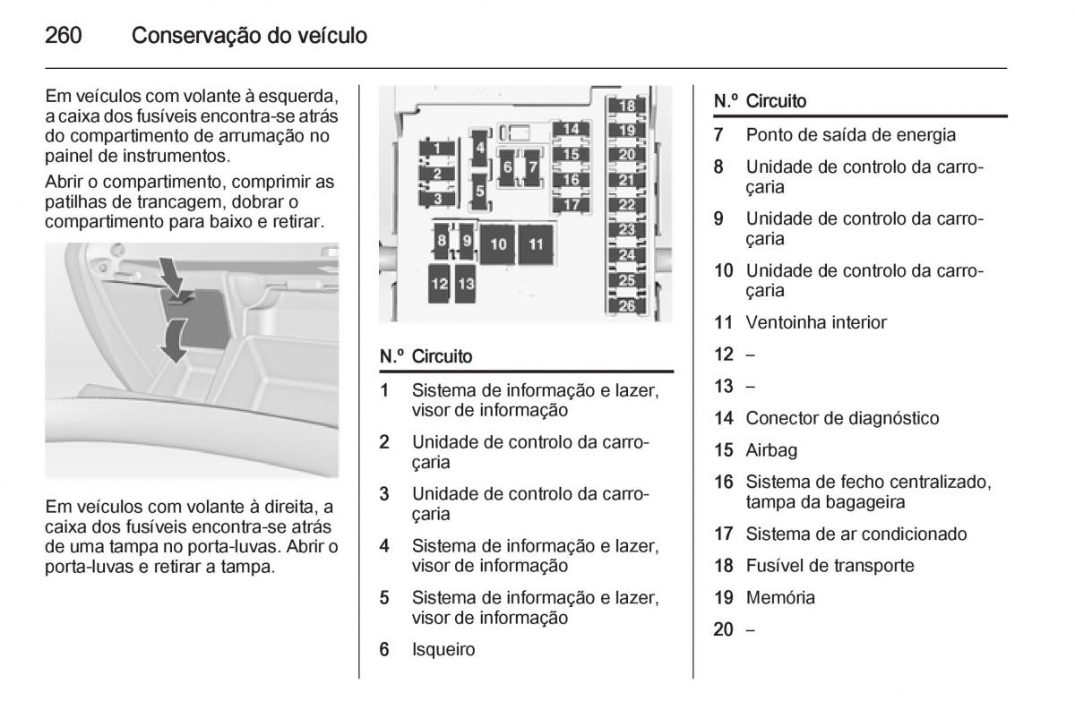 Opel Insignia manual del propietario / page 262