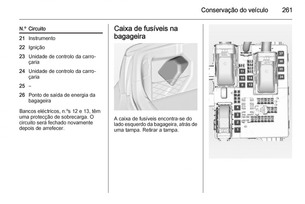 Opel Insignia manual del propietario / page 263