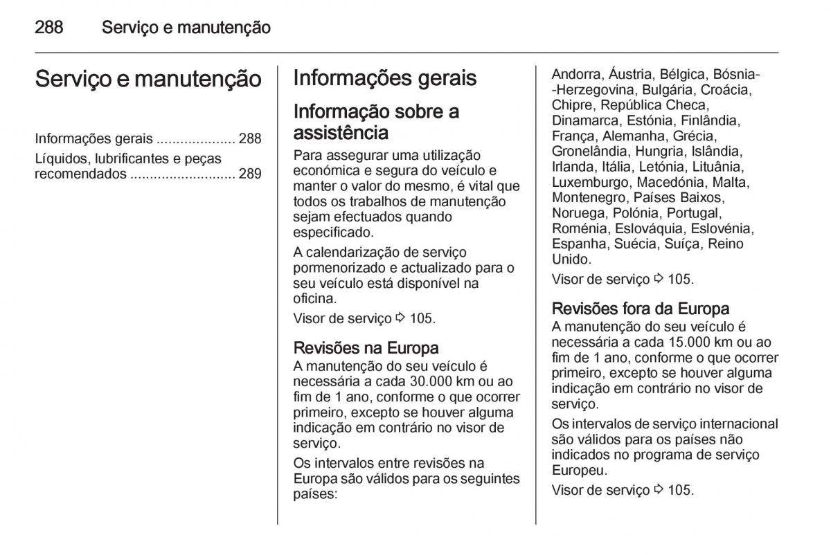 Opel Insignia manual del propietario / page 290