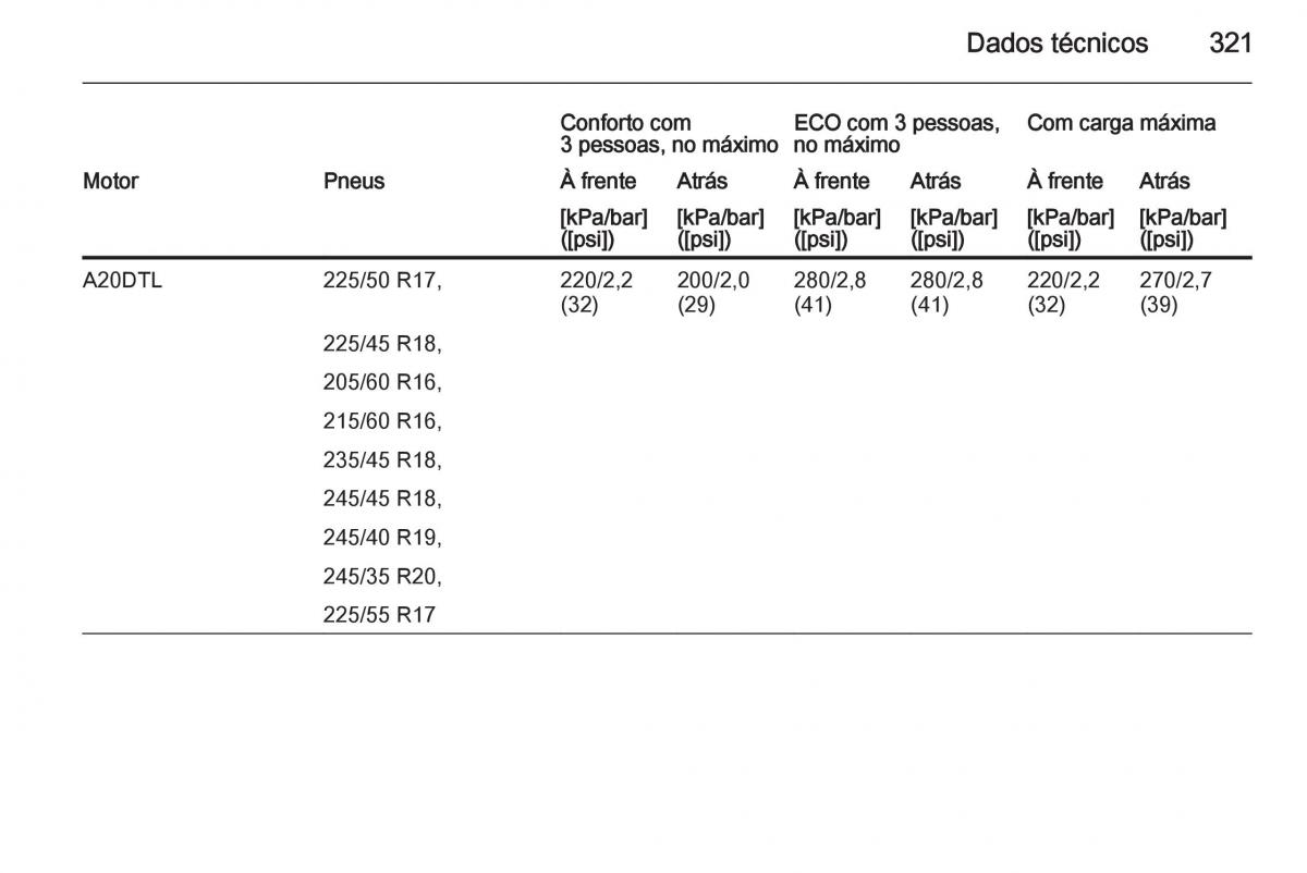 Opel Insignia manual del propietario / page 323