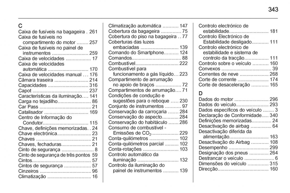 Opel Insignia manual del propietario / page 345