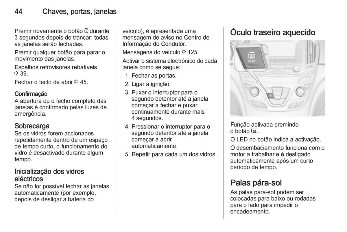 Opel Insignia manual del propietario / page 46