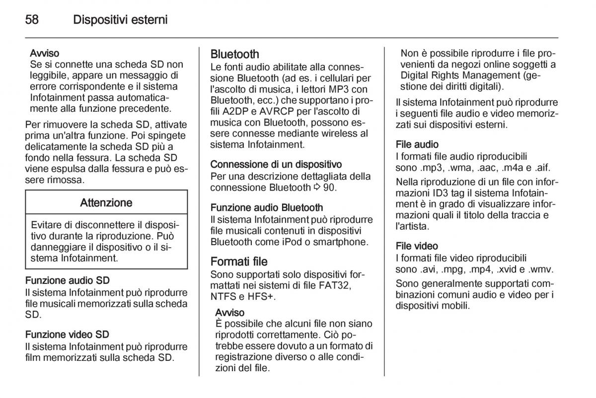 Opel Insignia manuale del proprietario / page 58