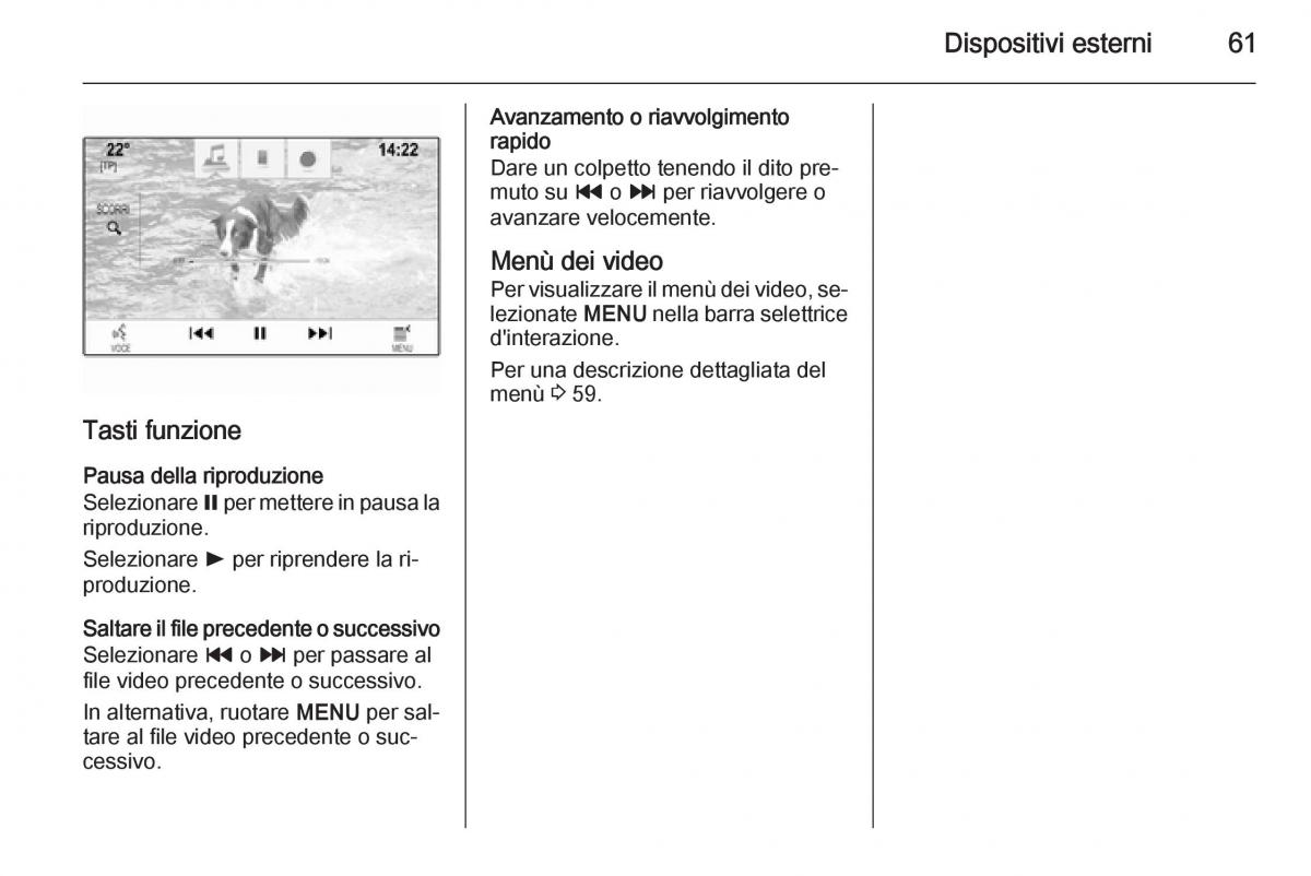 Opel Insignia manuale del proprietario / page 61