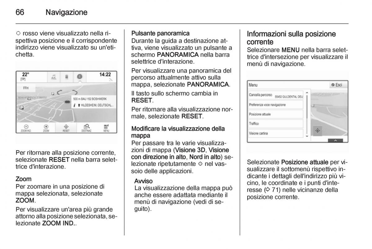 Opel Insignia manuale del proprietario / page 66