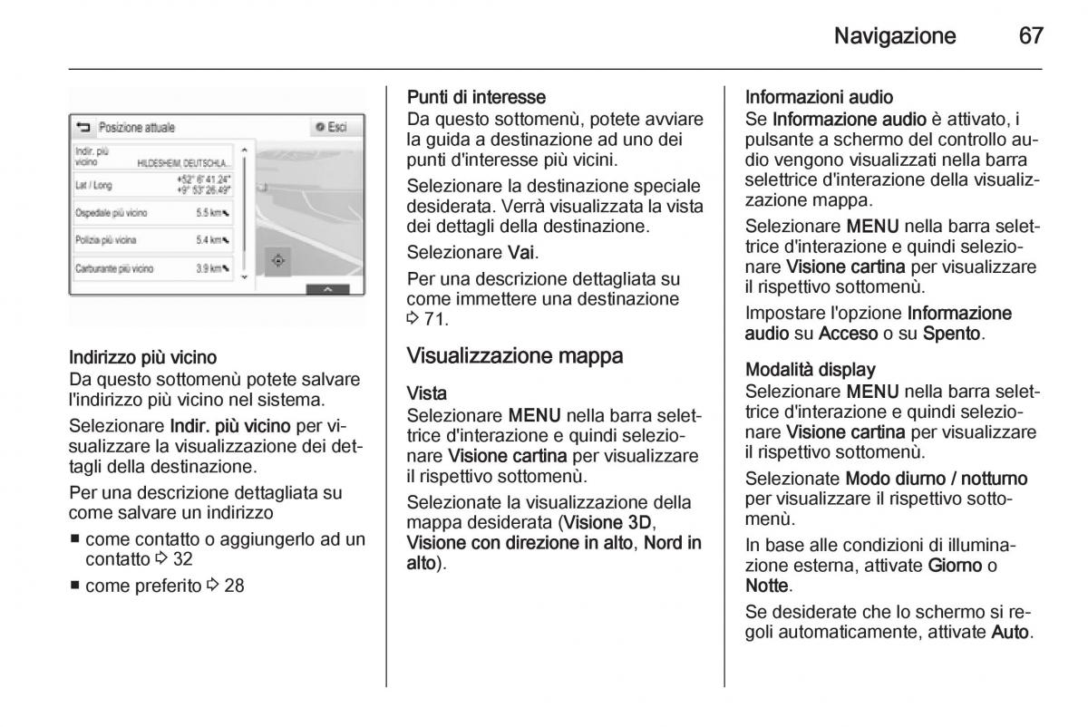 Opel Insignia manuale del proprietario / page 67