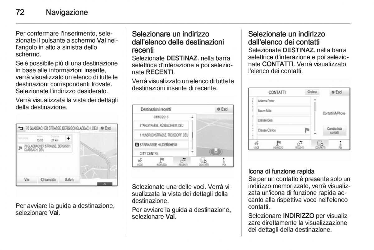 Opel Insignia manuale del proprietario / page 72